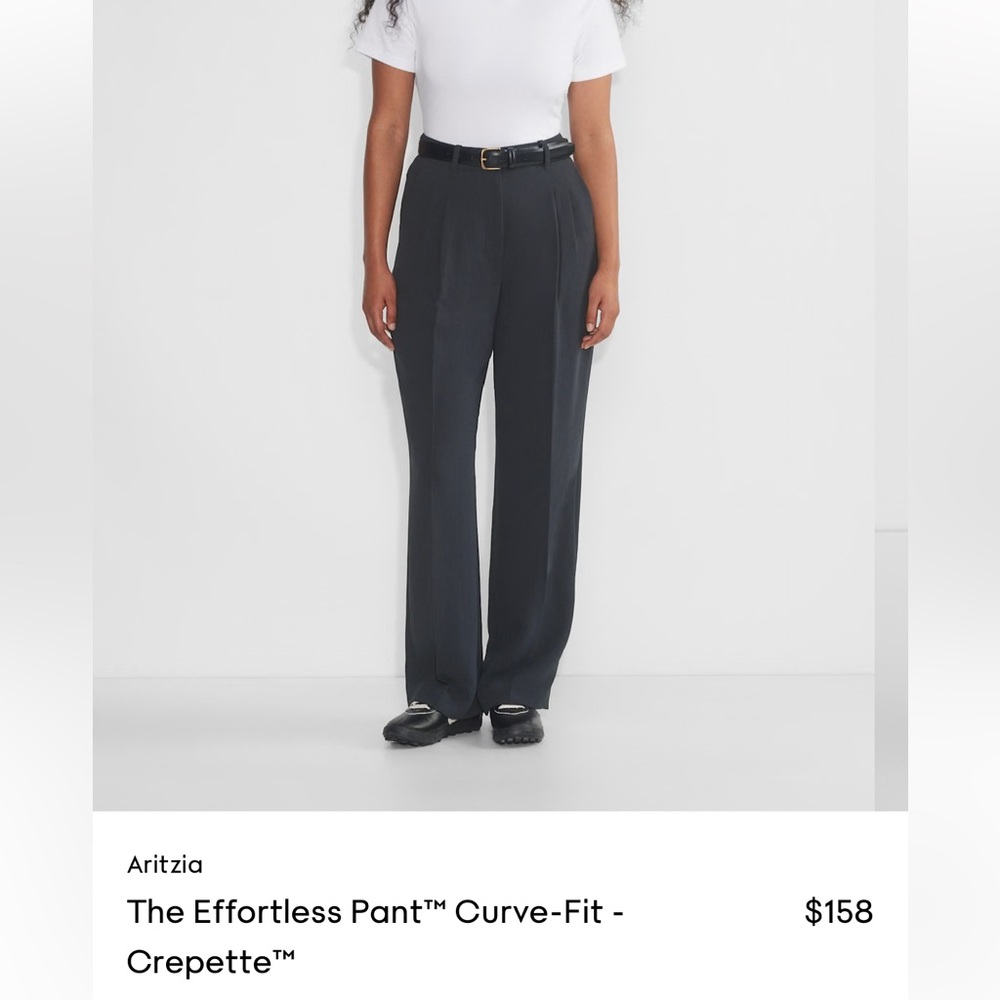 Aritzia Navy Effortless Pant - Size 10